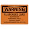 Signmission Sign, 10" H, 14" W, Plastic, Suspended Load Authorized Personnel Only, Landscape, WS-P-1014-L-12841 OS-WS-P-1014-L-12841 - alternate 1
